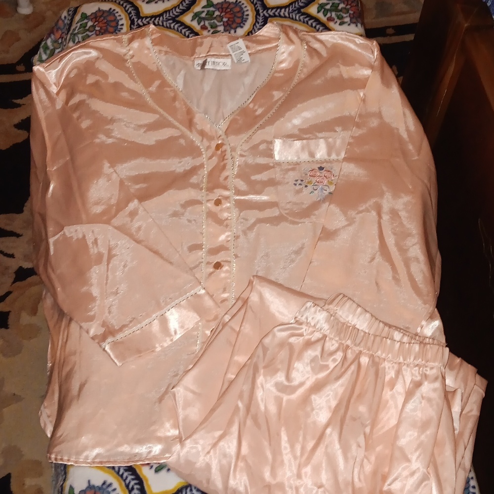 Light (Baby) Pink Satin PJ Set